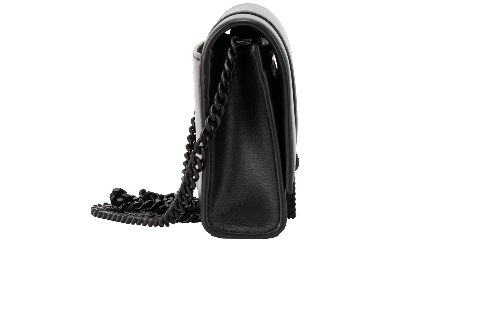 Hourglass Bag, &pound;595, Handbags, Black, Leather, Side view